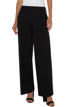 Liverpool Kelsey Wide Leg Knit Trousers In Black-trousers-Liverpool-Deja Nu Boutique, Women's Fashion Boutique in Lampasas, Texas