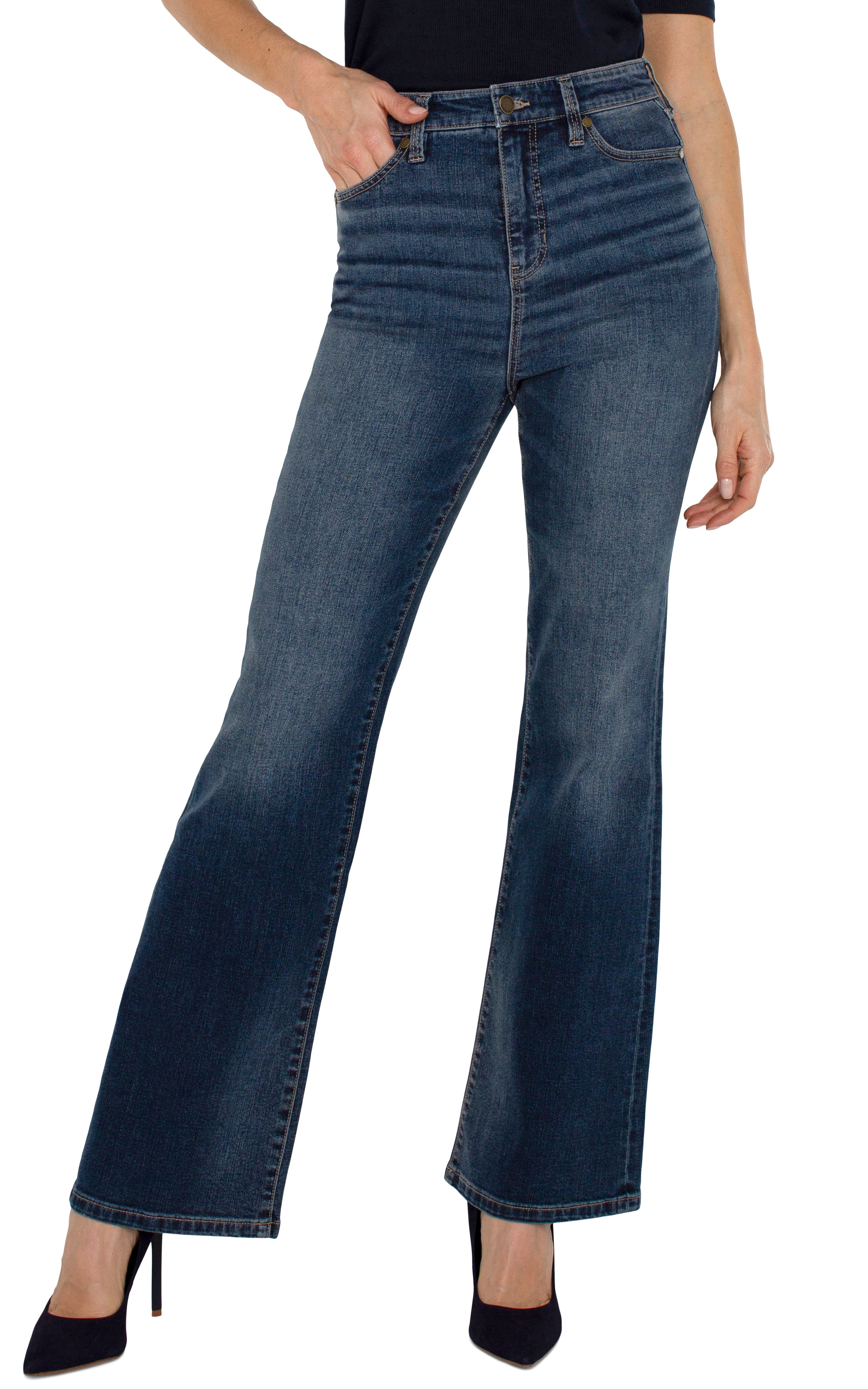 Liverpool Lucy High Waist Bootcut Jeans In Bella Vista 32 in-Jeans-Liverpool-Deja Nu Boutique, Women's Fashion Boutique in Lampasas, Texas