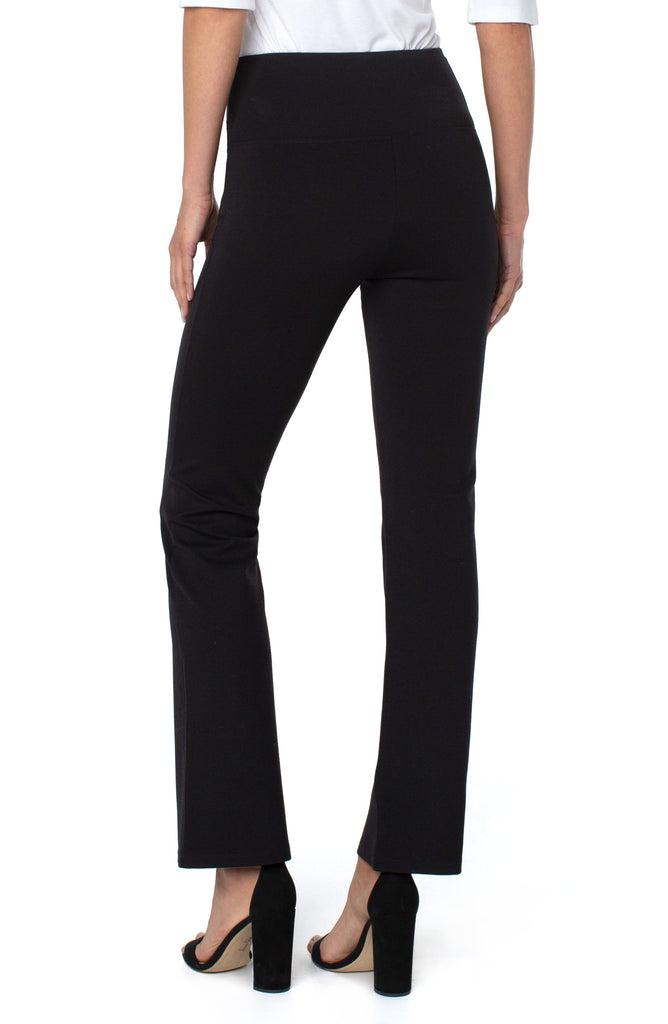 Liverpool Pearl Full Length Flare With Pintucks 31in In Black-Pants-Liverpool-Deja Nu Boutique, Women's Fashion Boutique in Lampasas, Texas