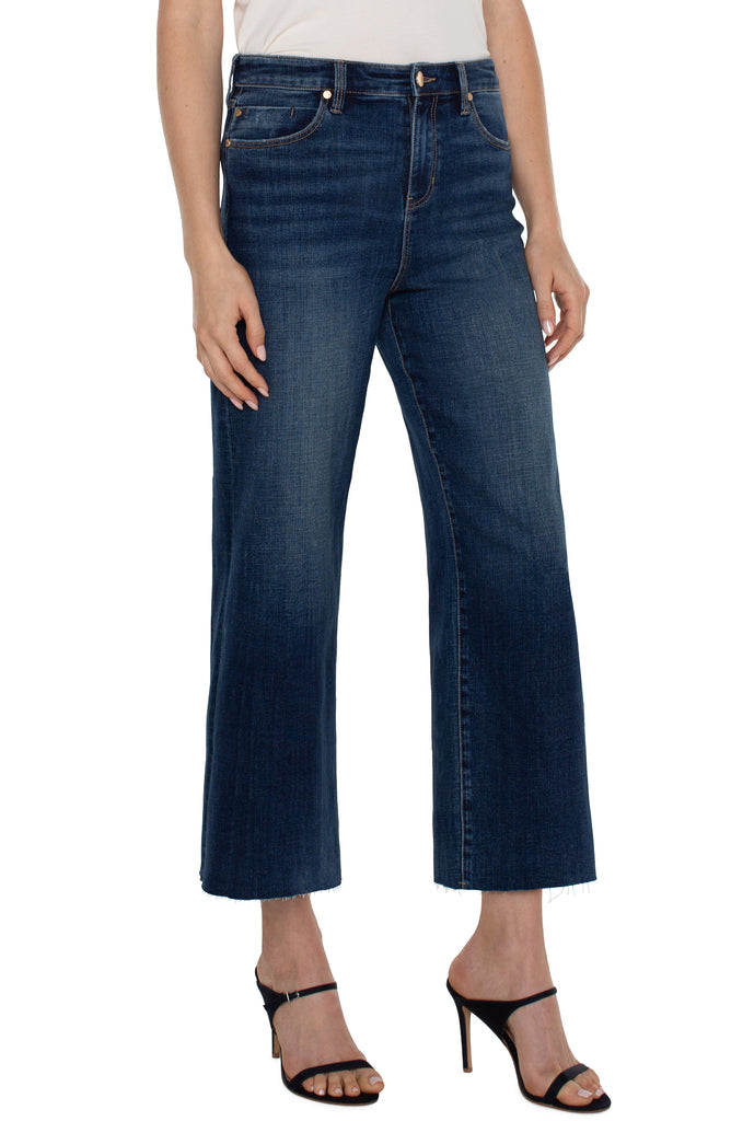 Liverpool Stride Hi-Rise Crop With Wide Cut Hem 26in Ins In Bowers-Jeans-Liverpool-Deja Nu Boutique, Women's Fashion Boutique in Lampasas, Texas