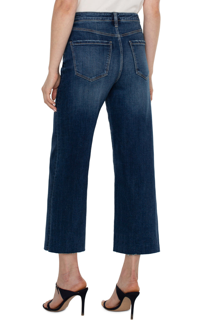 Liverpool Stride Hi-Rise Crop With Wide Cut Hem 26in Ins In Bowers-Jeans-Liverpool-Deja Nu Boutique, Women's Fashion Boutique in Lampasas, Texas