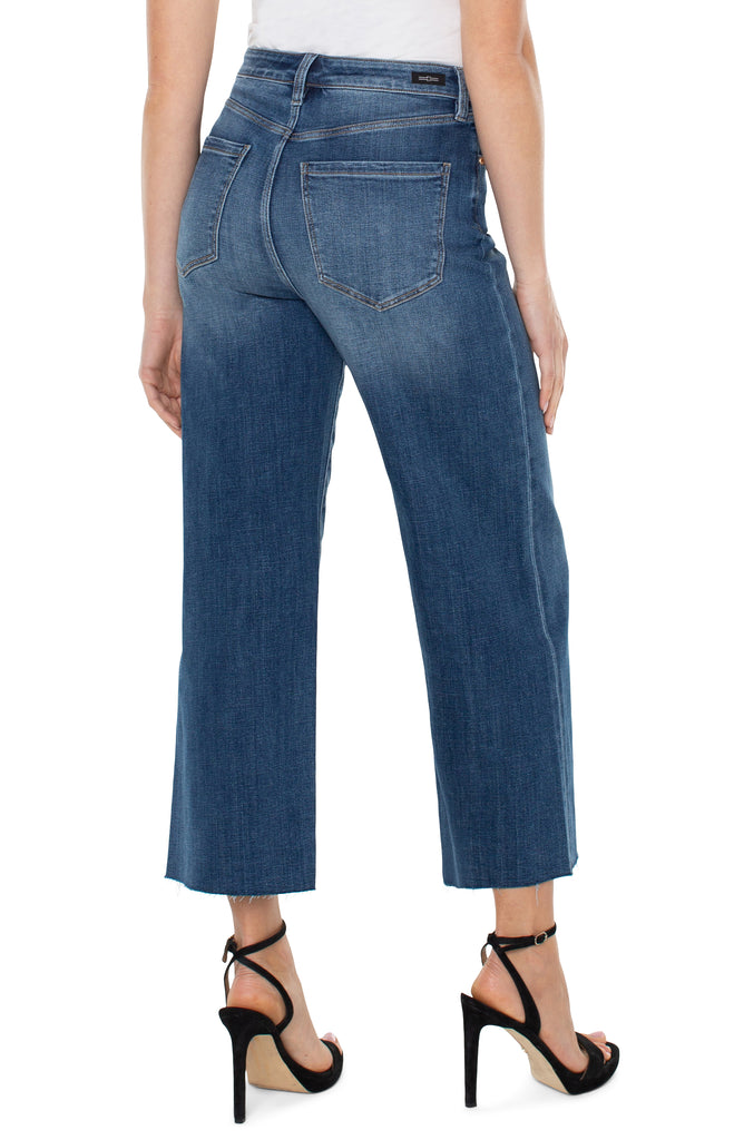 Liverpool Stride High Rise Crop With Wide Cut Hem 26in In Jordan-Bottoms-Liverpool-Deja Nu Boutique, Women's Fashion Boutique in Lampasas, Texas