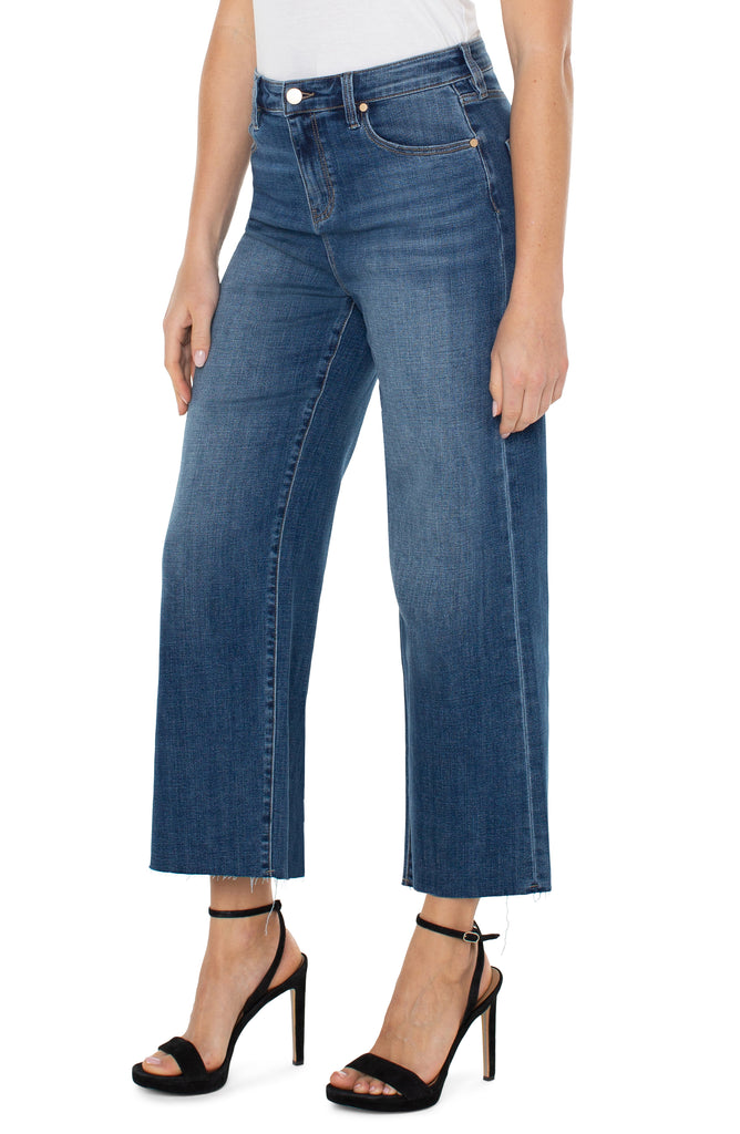 Liverpool Stride High Rise Crop With Wide Cut Hem 26in In Jordan-Bottoms-Liverpool-Deja Nu Boutique, Women's Fashion Boutique in Lampasas, Texas