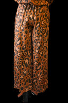 Look Mode Cheetah Print Wide Leg Pants In Rust-Bottoms-Look Mode-Deja Nu Boutique, Women's Fashion Boutique in Lampasas, Texas