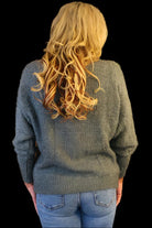 Look Mode Fluffy Grey Knit Sweater-Sweaters-Look Mode-Deja Nu Boutique, Women's Fashion Boutique in Lampasas, Texas