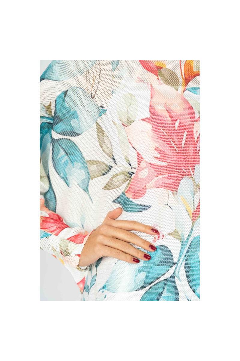 Look Mode Italian-Made Floral Batwing Sweater – One Size Wonder!-Sweaters-Look Mode-Deja Nu Boutique, Women's Fashion Boutique in Lampasas, Texas