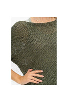 Look Mode Shimmer Thread Sweater With Sequin Details In Olive-Sweaters-Look Mode-Deja Nu Boutique, Women's Fashion Boutique in Lampasas, Texas