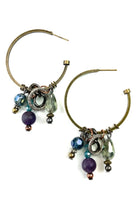 Lost And Found Aurora Collection Beaded Hoop Earring With Dangles-Earrings-Lost And Found-Deja Nu Boutique, Women's Fashion Boutique in Lampasas, Texas