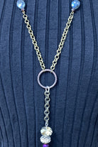 Lost And Found Aurora Collection Bronze Chain With Circle Drop Pendant-Necklaces-Lost And Found-Deja Nu Boutique, Women's Fashion Boutique in Lampasas, Texas