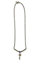 Lost And Found Aurora Collection Short Simple Chain With Beaded Arch And Cross-Necklaces-Lost And Found-Deja Nu Boutique, Women's Fashion Boutique in Lampasas, Texas