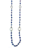Lost And Found Long Thin Rosaries Necklace In Navy-Necklaces-Lost And Found-Deja Nu Boutique, Women's Fashion Boutique in Lampasas, Texas