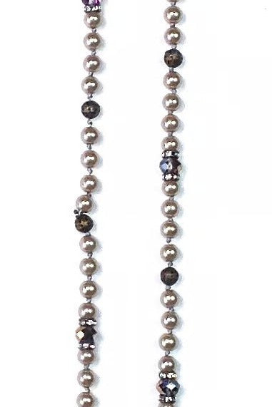 Lost And Found Treasure Chest Collection Extra Long Beaded Pearl With Rhinestone Stations-Necklaces-Lost And Found-Deja Nu Boutique, Women's Fashion Boutique in Lampasas, Texas