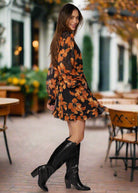 Lost + Wander Golden Rendezvous Mini Dress-Dresses-Lost + Wander-Deja Nu Boutique, Women's Fashion Boutique in Lampasas, Texas