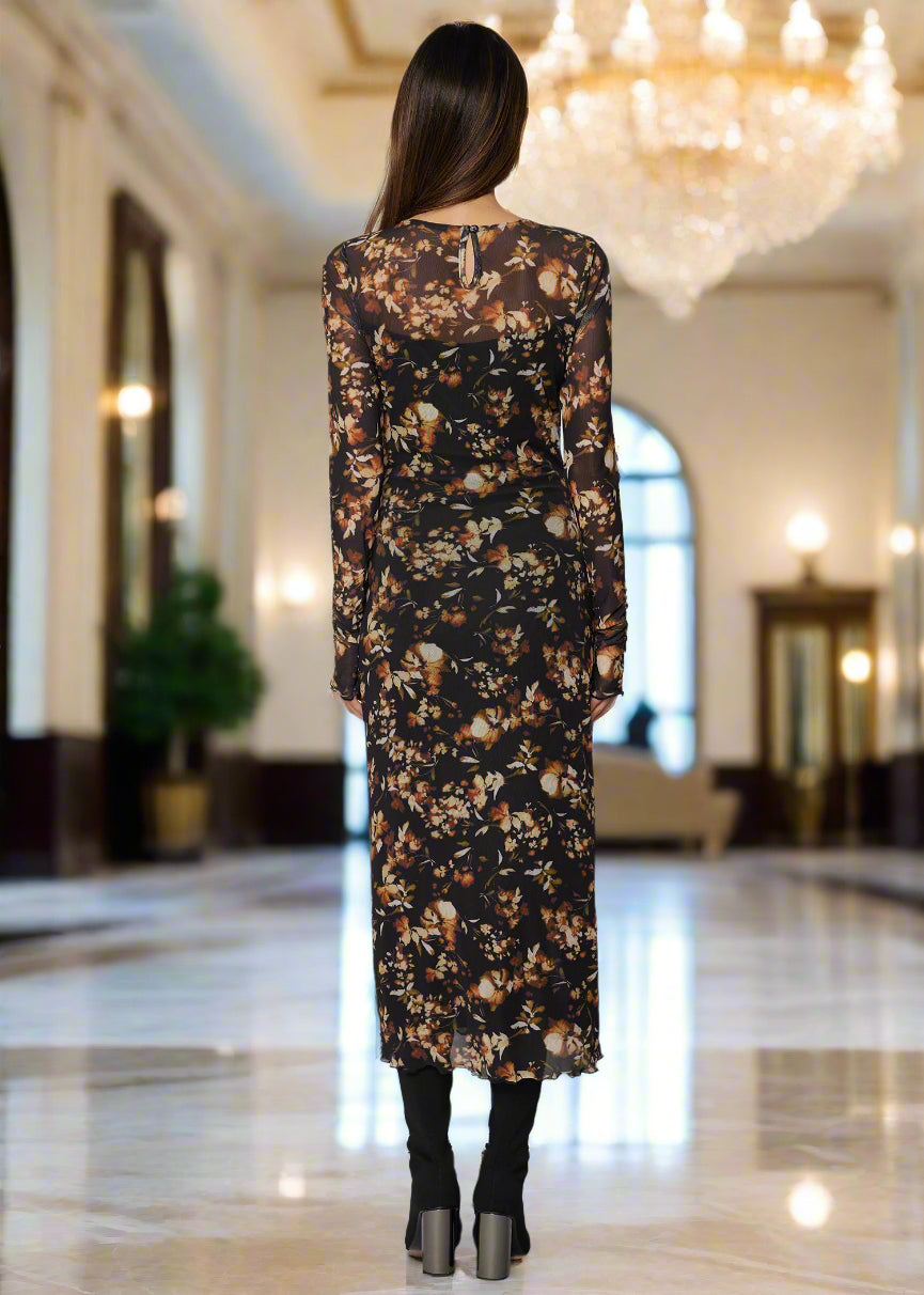 Lost + Wander Moonlit Meadow Midi Dress-Dresses-Lost + Wander-Deja Nu Boutique, Women's Fashion Boutique in Lampasas, Texas