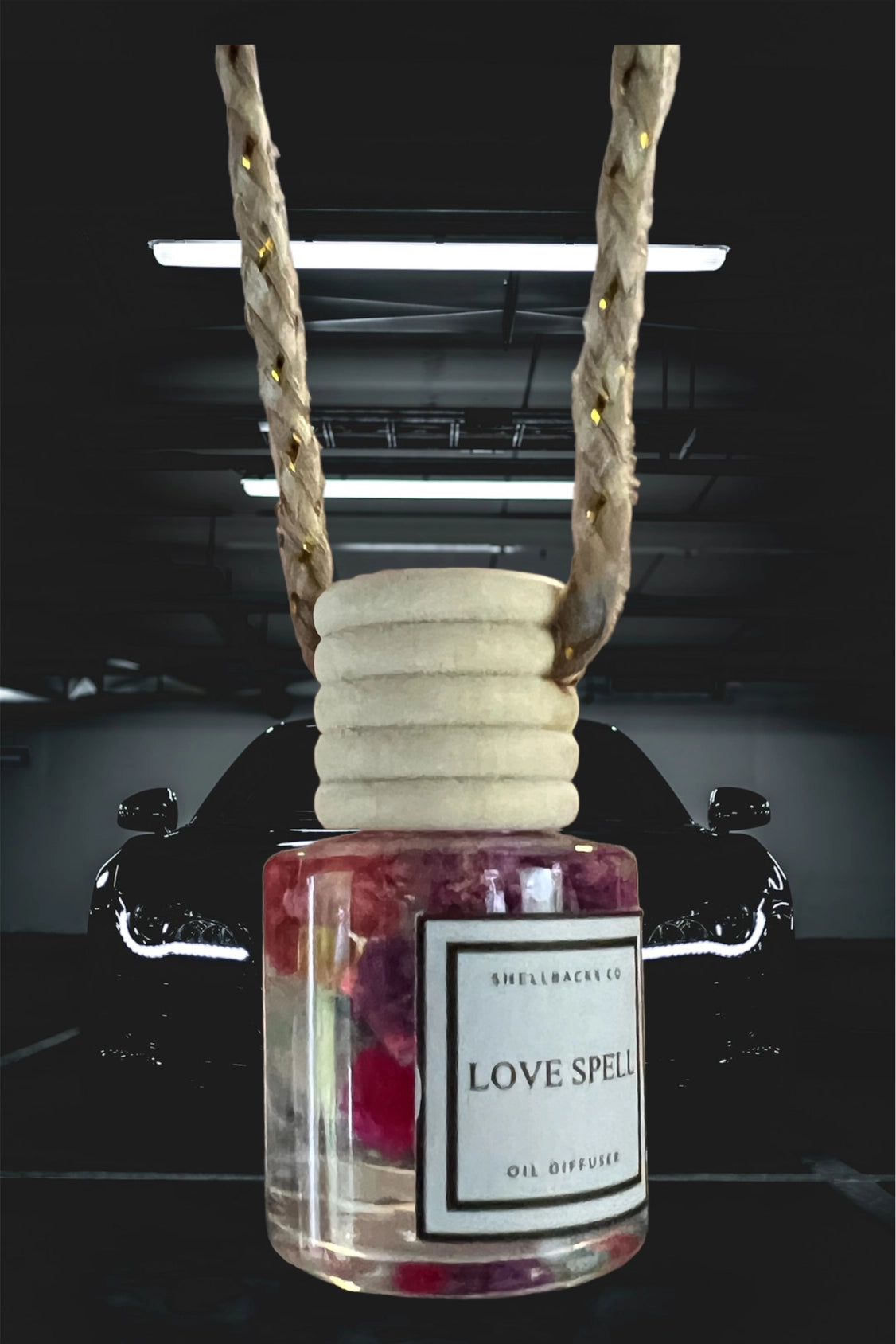 Love Hex Hanging Car Freshener Diffuser with Real Flowers – Inspired by Love Spell-Car Diffuser-Prairie Chicken Sticker Shop & Gifts-Deja Nu Boutique, Women's Fashion Boutique in Lampasas, Texas