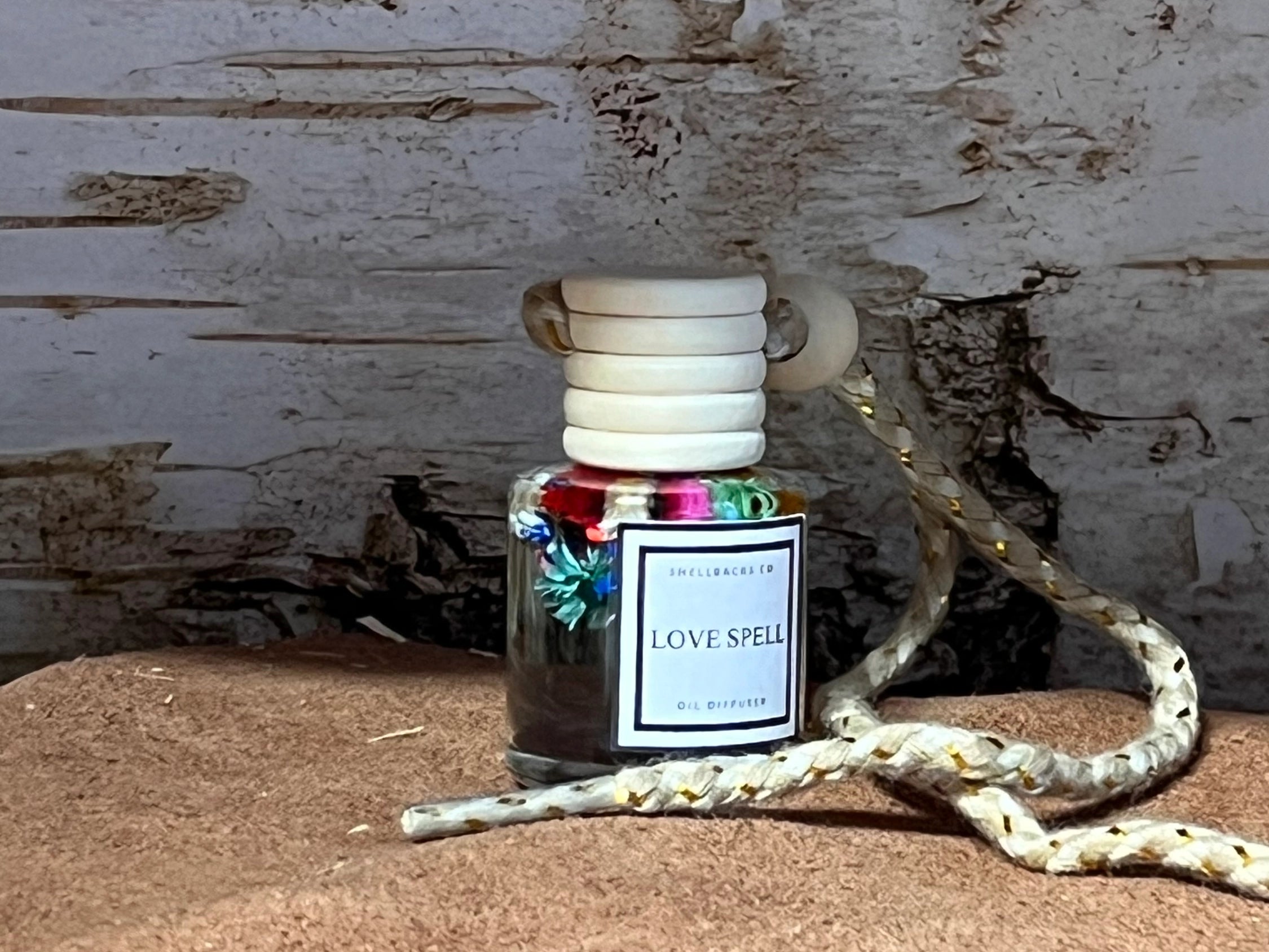 Love Hex Hanging Car Freshener Diffuser with Real Flowers – Inspired by Love Spell-Car Diffuser-Prairie Chicken Sticker Shop & Gifts-Deja Nu Boutique, Women's Fashion Boutique in Lampasas, Texas