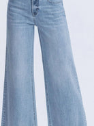 Lovervet by Vervet High Rise Rhinestone Wide Leg Jeans in Telekinesis Wash-Jeans-Lovervet by Vervet-Deja Nu Boutique, Women's Fashion Boutique in Lampasas, Texas