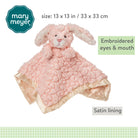 Mary Meyer Putty Nursery Bunny Character Blanket 13x13”-Blanket-Mary Meyer-Deja Nu Boutique, Women's Fashion Boutique in Lampasas, Texas