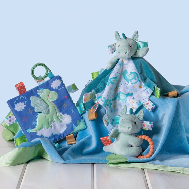 Mary Meyer Taggies Activity Triangle Drax Dragon 6”-Baby Toys-Mary Meyer-Deja Nu Boutique, Women's Fashion Boutique in Lampasas, Texas