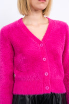 Molly Bracken Fuchsia Cardigan-Cardigans & Kimonos-Molly Bracken-Deja Nu Boutique, Women's Fashion Boutique in Lampasas, Texas