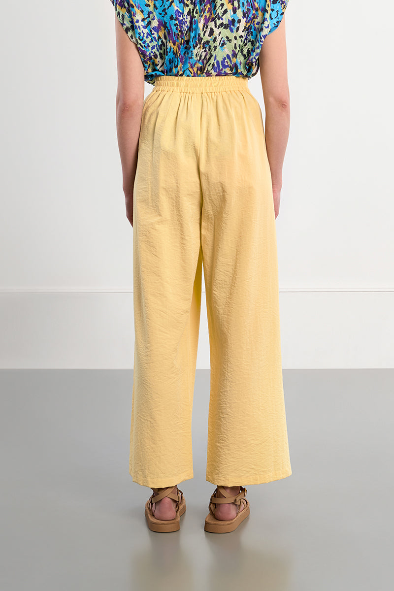 Molly Bracken Lili X Molly Wide Leg Pants in Yellow-Pants-Molly Bracken-Deja Nu Boutique, Women's Fashion Boutique in Lampasas, Texas