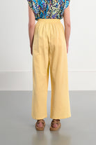 Molly Bracken Lili X Molly Wide Leg Pants in Yellow-Pants-Molly Bracken-Deja Nu Boutique, Women's Fashion Boutique in Lampasas, Texas