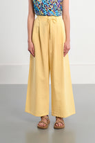 Molly Bracken Lili X Molly Wide Leg Pants in Yellow-Pants-Molly Bracken-Deja Nu Boutique, Women's Fashion Boutique in Lampasas, Texas