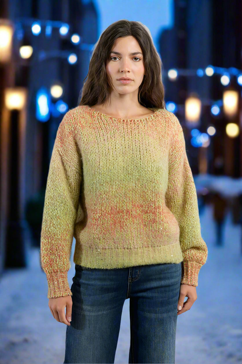 Molly Bracken Lime Green Sweater-Sweaters-Molly Bracken-Deja Nu Boutique, Women's Fashion Boutique in Lampasas, Texas