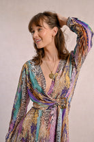 Molly Bracken Multicolor Paola Dress – Chic & Vibrant Wrap Mini-Dresses-Molly Bracken-Deja Nu Boutique, Women's Fashion Boutique in Lampasas, Texas