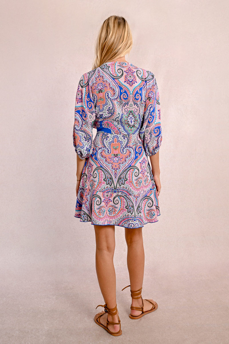 Molly Bracken Paisley Dress – Effortless Elegance with a Boho Twist-Short Dresses-Molly Bracken-Deja Nu Boutique, Women's Fashion Boutique in Lampasas, Texas