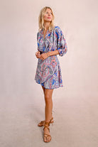 Molly Bracken Paisley Dress – Effortless Elegance with a Boho Twist-Short Dresses-Molly Bracken-Deja Nu Boutique, Women's Fashion Boutique in Lampasas, Texas