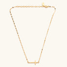 Nikki Smith Eve Heavenly Cross Choker Waterproof Gold-Necklaces-Nikki Smith-Deja Nu Boutique, Women's Fashion Boutique in Lampasas, Texas