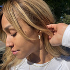 Nikki Smith Gold Crystal Shimmer Hoops Waterproof-Earrings-Nikki Smith-Deja Nu Boutique, Women's Fashion Boutique in Lampasas, Texas