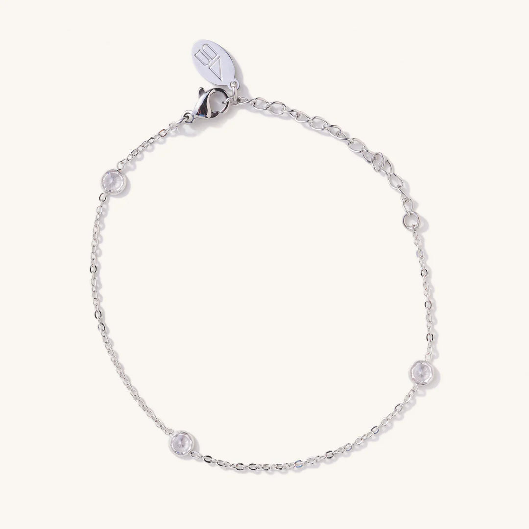 Nikki Smith Kai Silver Bracelet Waterproof-Bracelets-Nikki Smith-Deja Nu Boutique, Women's Fashion Boutique in Lampasas, Texas