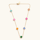 Nikki Smith Mini Multi Flora Necklace Waterproof Gold-Necklaces-Nikki Smith-Deja Nu Boutique, Women's Fashion Boutique in Lampasas, Texas