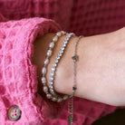 Nikki Smith Percy Pearl Bracelet Waterproof Gold-Bracelets-Nikki Smith-Deja Nu Boutique, Women's Fashion Boutique in Lampasas, Texas