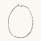Nikki Smith Silver Gigi Tennis Necklace Waterproof-Necklaces-Nikki Smith-Deja Nu Boutique, Women's Fashion Boutique in Lampasas, Texas