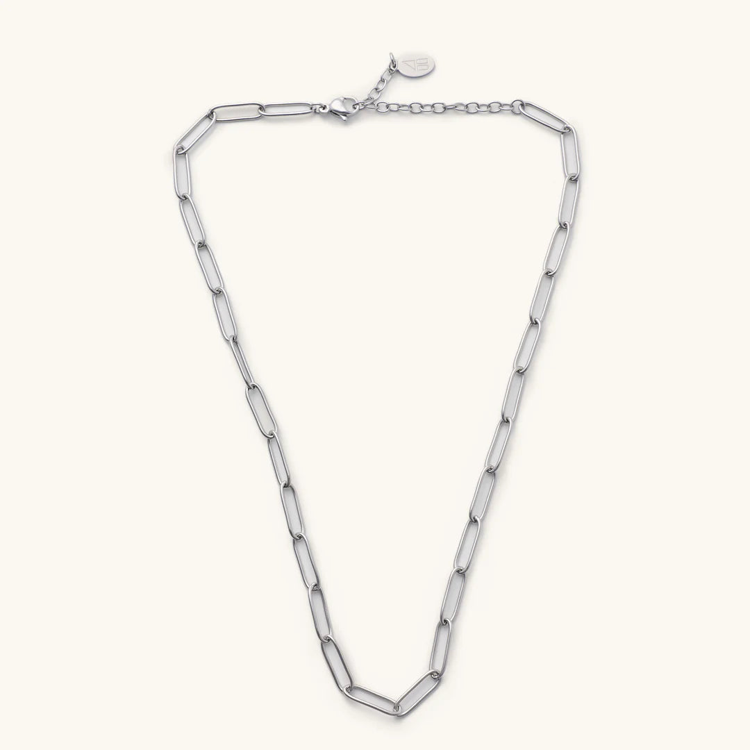 Nikki Smith Silver Sasha Chain Necklace Waterproof-Necklaces-Nikki Smith-Deja Nu Boutique, Women's Fashion Boutique in Lampasas, Texas
