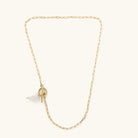 Nikki Smith Ursula Pearl Toggle Necklace Waterproof Gold-Necklaces-Nikki Smith-Deja Nu Boutique, Women's Fashion Boutique in Lampasas, Texas
