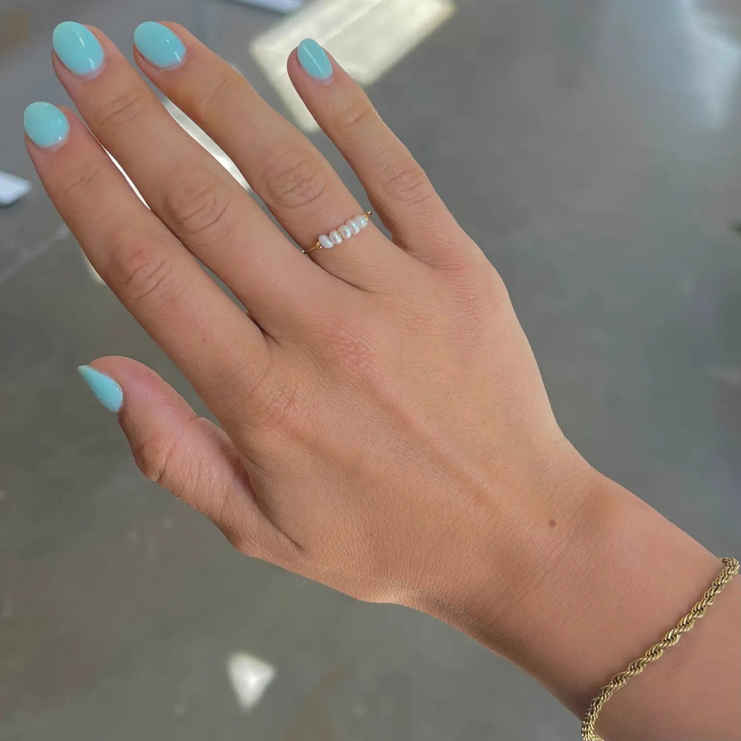 Nikki Smith Polly Pearl Ring Waterproof Silver-Rings-Nikki Smith-Deja Nu Boutique, Women's Fashion Boutique in Lampasas, Texas