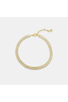 OMG BLING Baguette Cut CZ Anklet In Gold-Anklets-OMG BLINGS-Deja Nu Boutique, Women's Fashion Boutique in Lampasas, Texas