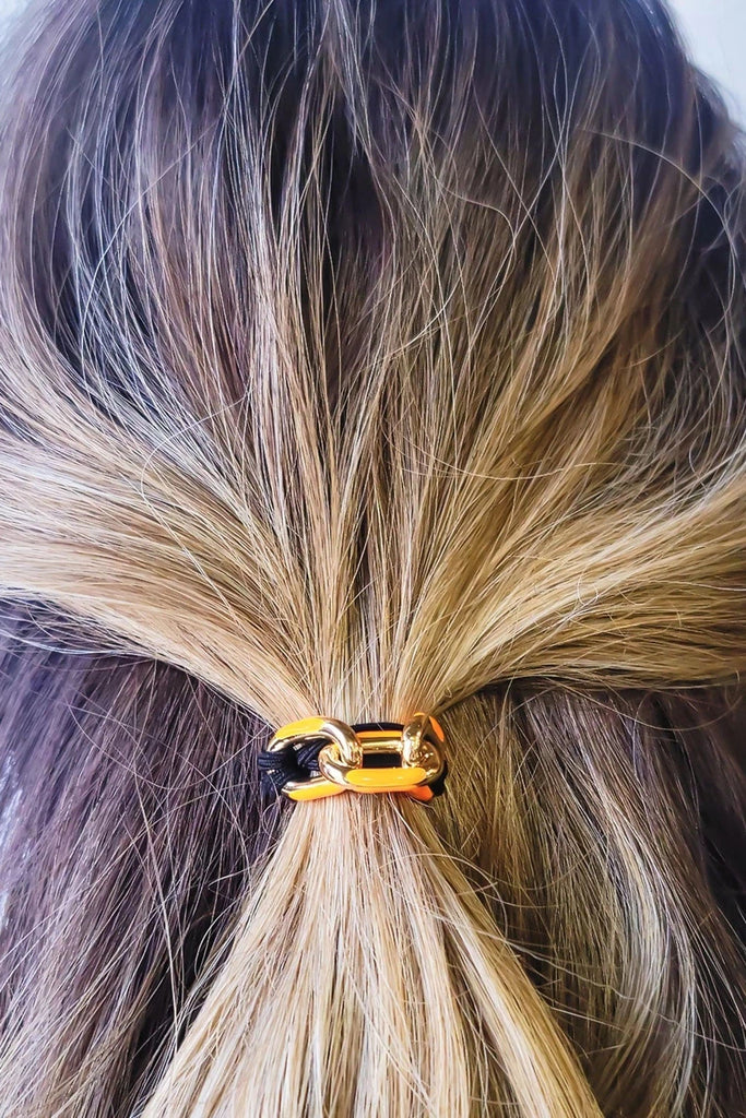OMG BLING Five Piece Enamel Hair Tie - Bracelet Set In Bright Colors-Hair Ties-OMG BLINGS-Deja Nu Boutique, Women's Fashion Boutique in Lampasas, Texas