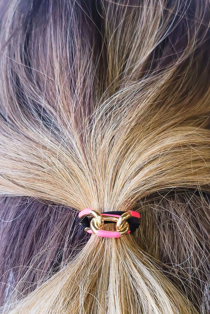 OMG BLING Five Piece Enamel Hair Tie - Bracelet Set In Bright Colors-Hair Ties-OMG BLINGS-Deja Nu Boutique, Women's Fashion Boutique in Lampasas, Texas