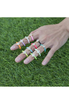 OMG BLING Open Enamel CZ Ring In Hot Pink-Rings-OMG BLINGS-Deja Nu Boutique, Women's Fashion Boutique in Lampasas, Texas