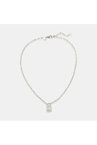 OMG BLINGS Pear Cut CZ Necklace In Rhodium (Silver)-Necklaces-OMG BLINGS-Deja Nu Boutique, Women's Fashion Boutique in Lampasas, Texas