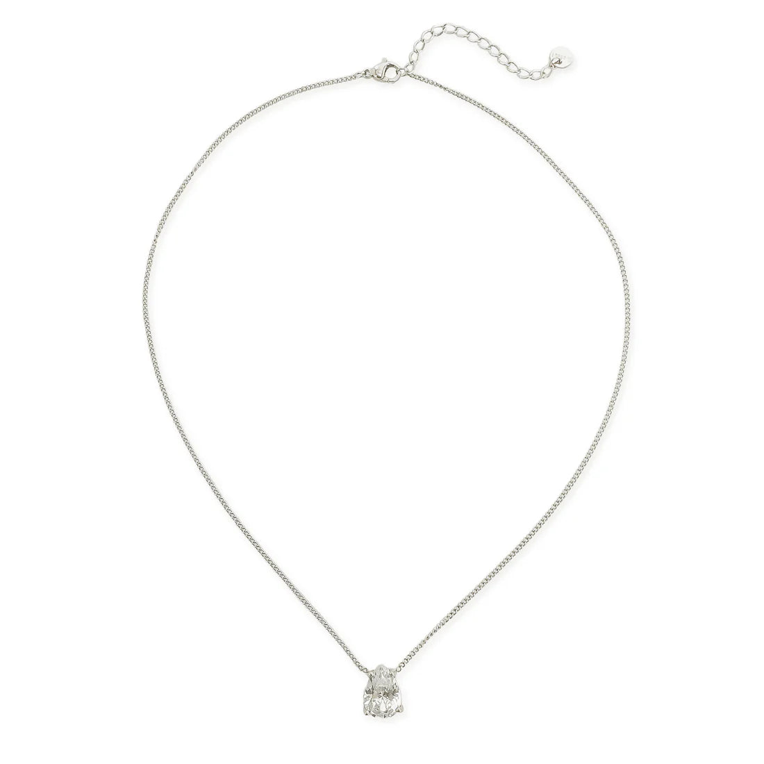 OMG Bling Water Resistant Cubic Zirconia Teardrop Necklace In Gold Or Silver-Necklaces-OMG BLINGS-Deja Nu Boutique, Women's Fashion Boutique in Lampasas, Texas