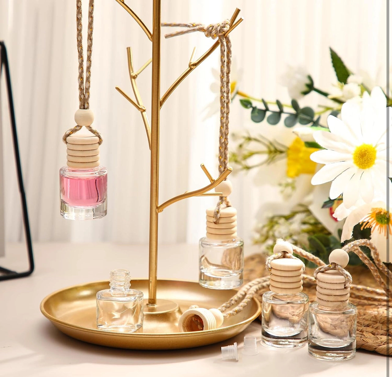 Tobacco + Bay Leaf Hanging Car Freshener Diffuser – Earthy Luxe Aroma-Car Diffuser-Prairie Chicken Sticker Shop & Gifts-Deja Nu Boutique, Women's Fashion Boutique in Lampasas, Texas