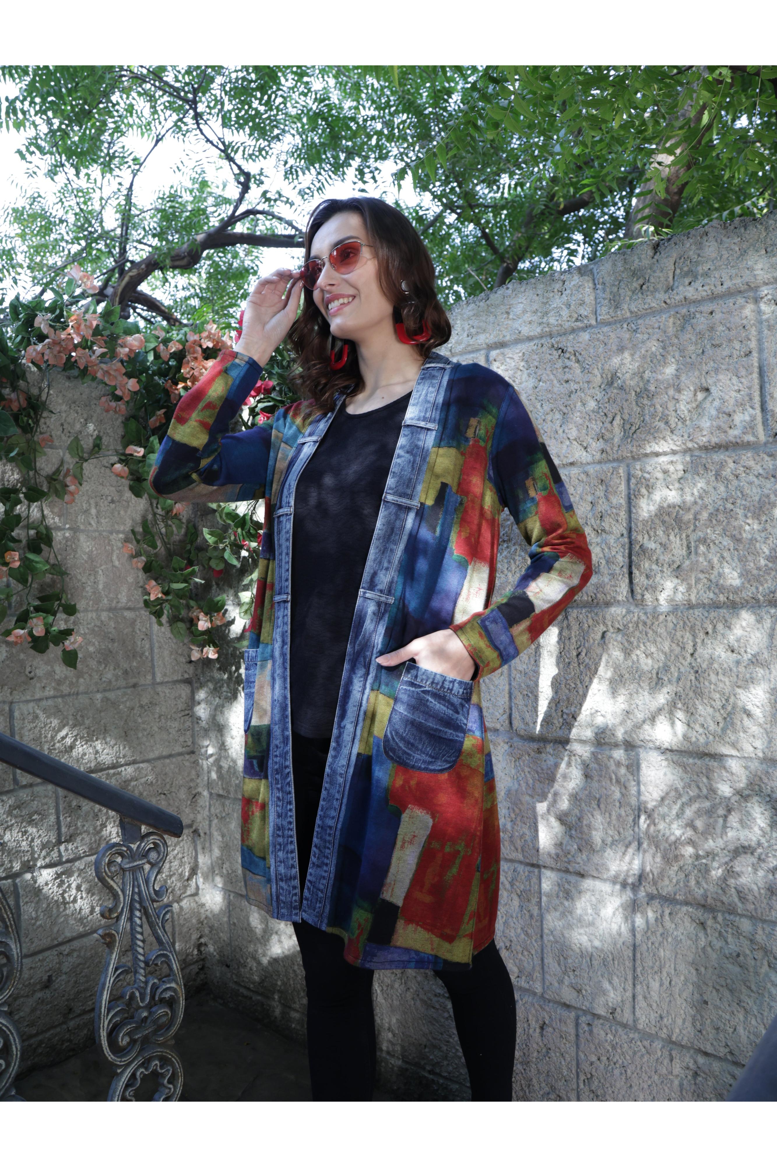 Parsley & Sage Edith Reversible Open Front Jacket-Jackets-Parsley & Sage-Deja Nu Boutique, Women's Fashion Boutique in Lampasas, Texas