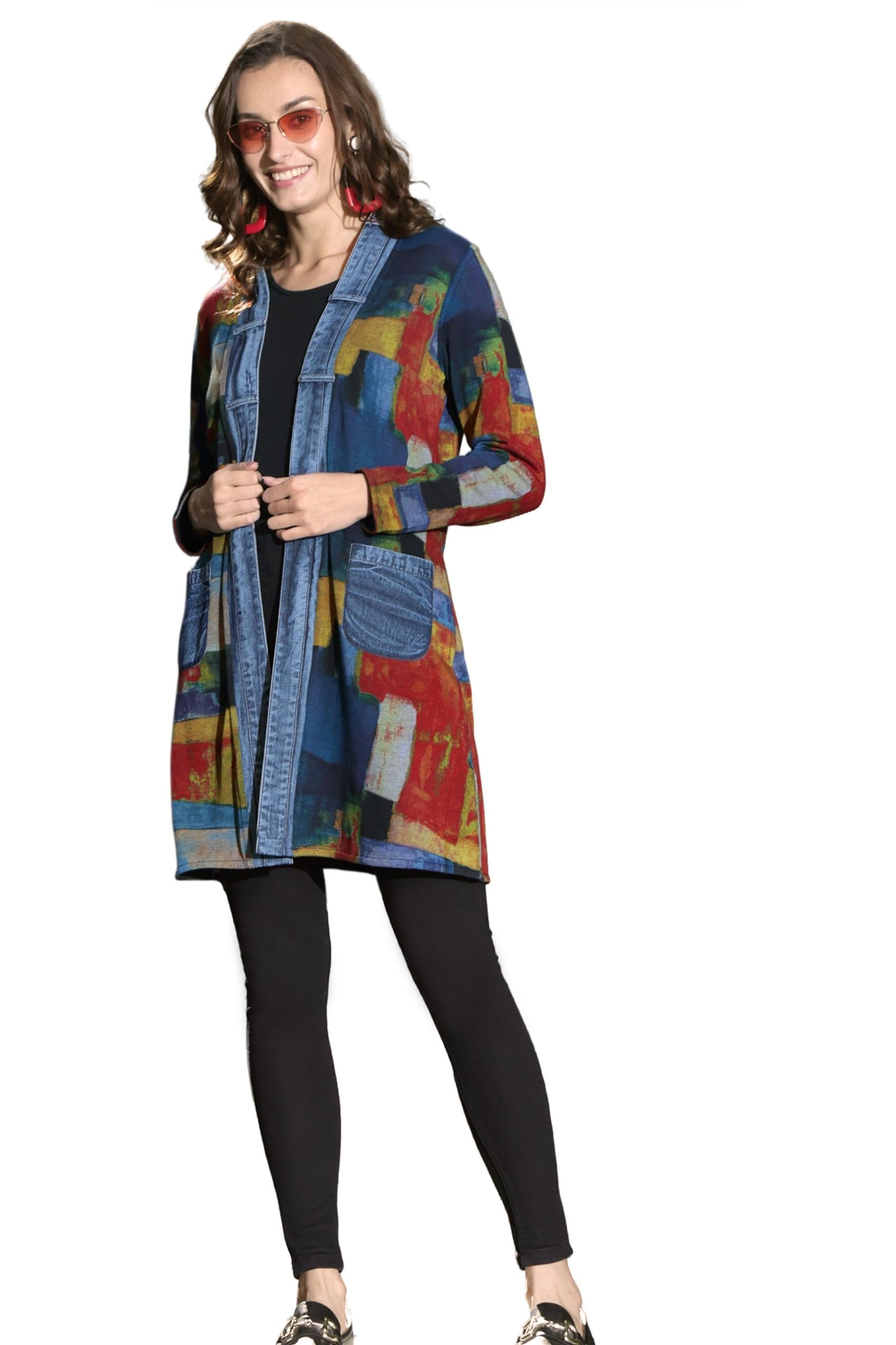 Parsley & Sage Edith Reversible Open Front Jacket-Jackets-Parsley & Sage-Deja Nu Boutique, Women's Fashion Boutique in Lampasas, Texas