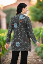 Parsley & Sage Nancy Embroidered Open Front Jacket-Jackets-Parsley & Sage-Deja Nu Boutique, Women's Fashion Boutique in Lampasas, Texas
